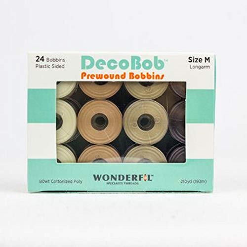 Szpulki WonderFil DecoBob M w rozmiarze Astd Neutrals