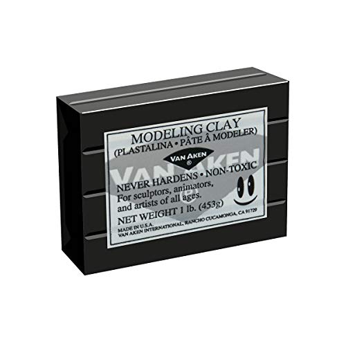 PLASTALINA MODELING CLAY CZARNY 1LB