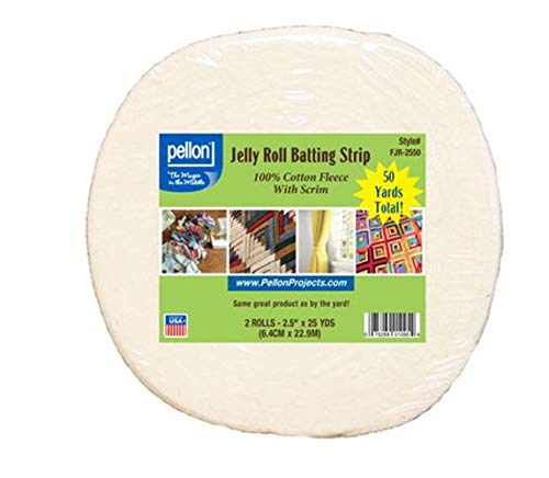 Pellon Scrim Jelly Roll Batting 2-1/2in x 50yds Bawelna