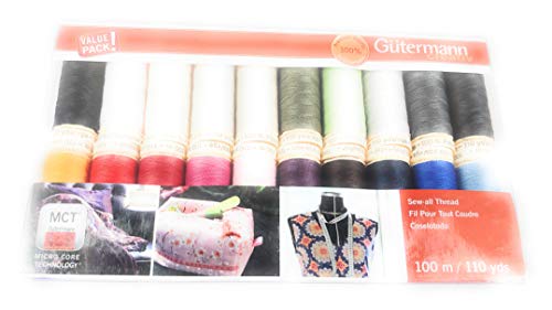Nici Gutermann Sew-all 20 szpulek 20 kolorow 100 metrow Podstawy
