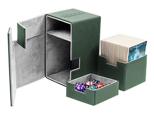 Ultimate Guard Deck Case Flip N Tray 100+ Standard Xenoskin Zielony