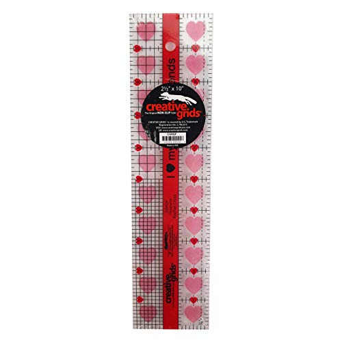 Linijka do patchworku Creative Grids I Love My Quilt Friends 2-1/2in x 10in