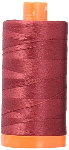 Nici bawelniane Aurifil Mako Solid 50wt 1422yds Ciemnokarminowa czerwien
