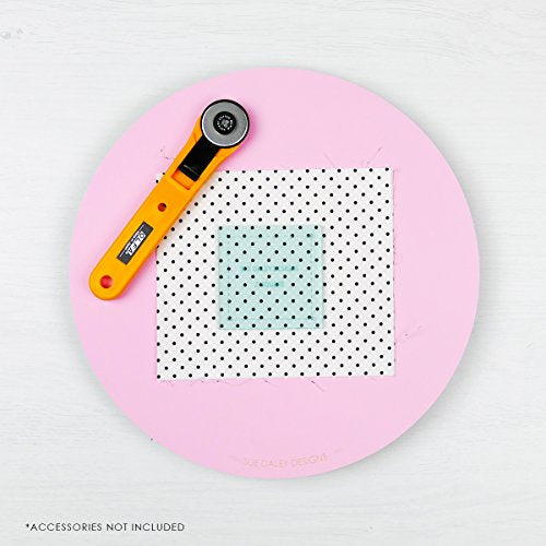 Sue Daley Designs Obrotowa mata do ciecia o srednicy 10 cali (rozowa)