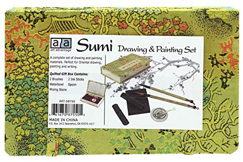 Zestaw tuszy i pedzli Art Advantage Sumi, 8 elementow