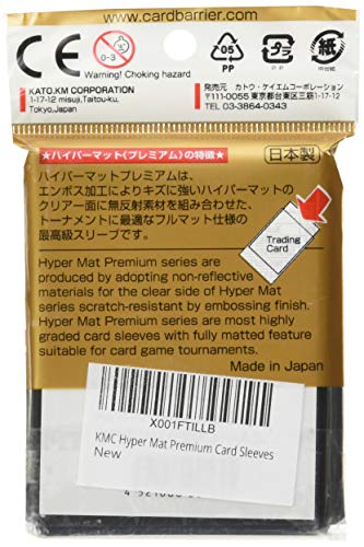KMC Sleeves Premium Hyper Matte Black 50 sztuk