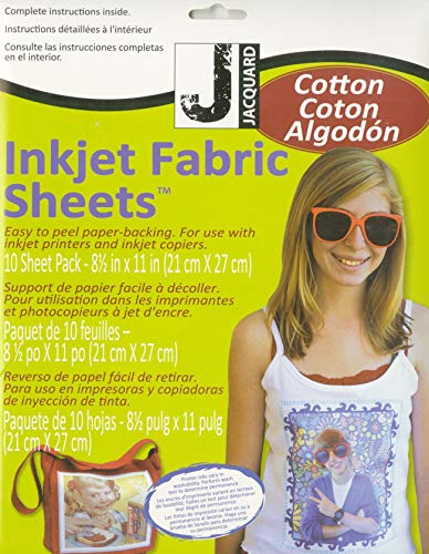 Arkusze tkaniny Jacquard Printed Treasures Ink Jet 8,5 cala X 11 cali 10/opak. - 100% bawelna perkal