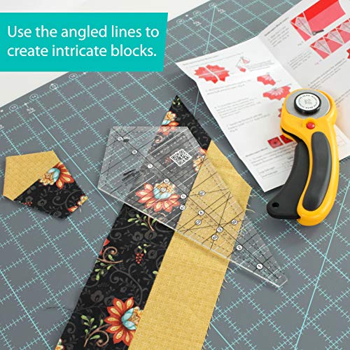 Koldra trojkatna Creative Grids Starburst 30 stopni, linijka 9-1/2 cala