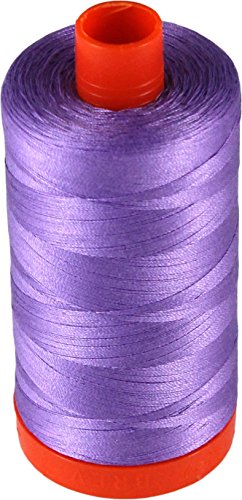 Nici bawelniane Aurifil Mako 50wt Violet, duza szpula, 1421 jardow, MK50 2520