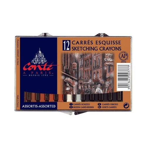 Kredki Conte Classic Color, 12 sztuk