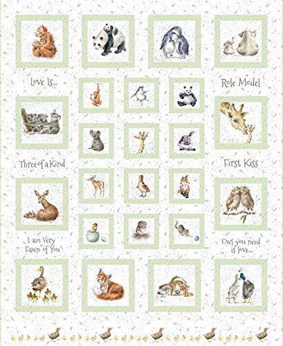 Bialy/zielony panel Love Is 36 cali