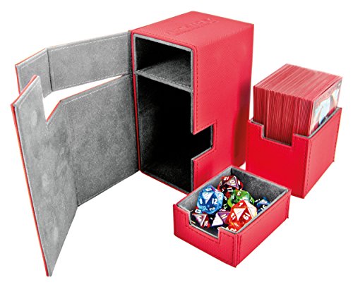 Ultimate Guard Deck Case Flip N Tray 80+ Standard Xenoskin Czerwony