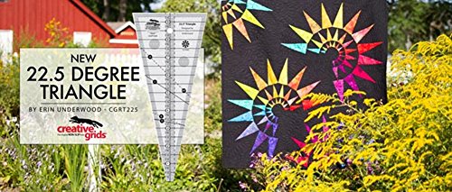 Linijka trojkatna Creative Grids USA Creative Grids 22-1/2 stopnia