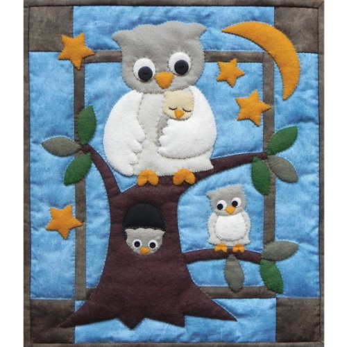 Zestaw do wieszania na scianie koldry Rachel's Of Greenfield Owl Family, 13 na 15 cali