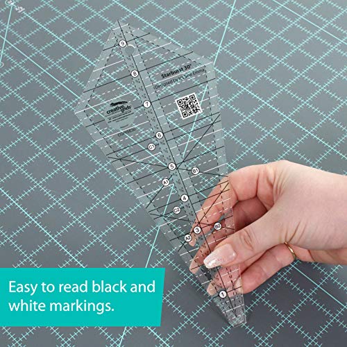 Koldra trojkatna Creative Grids Starburst 30 stopni, linijka 9-1/2 cala