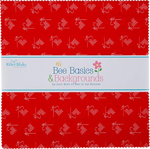 Riley Blake Designs Precut Fabric Bee Basics 10-calowy stosik, 42 szt.