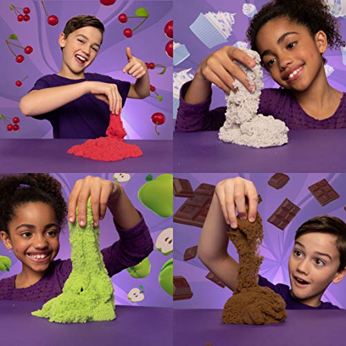 Kinetic Sand Scents, 8 uncji niebieskiego piasku kinetycznego Razzle Berry o zapachu jagod