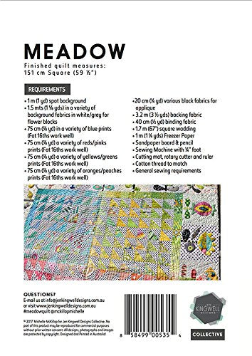Jen Kingwell Collective - Wzor pikowania Meadow