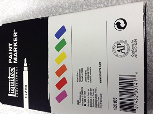 Zestaw 6 markerow LQ Paint Marker Fine - fluorescencyjnych