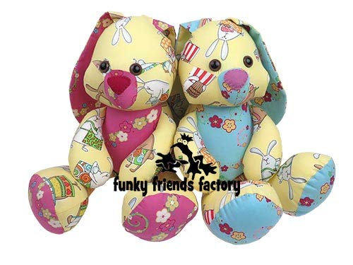 Wzorzec do szycia wielkanocnego kroliczka Funky Friends Factory