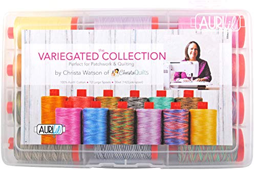 Aurifil USA Kolekcja Variegated autorstwa Christa Watson 50wt 12 duzych szpul