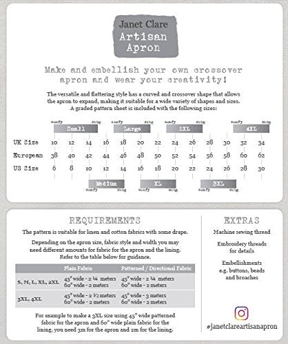JANET CLARE ARTISAN APRON� WZOR DO SZYCIA