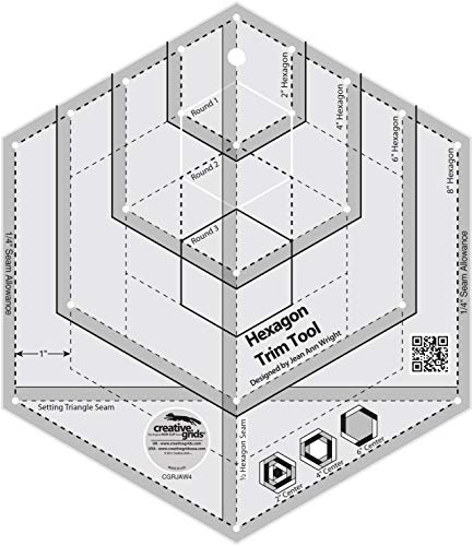 Creative Grids USA Creative Grids Hexagon Trim Tool Linijka do pikowania