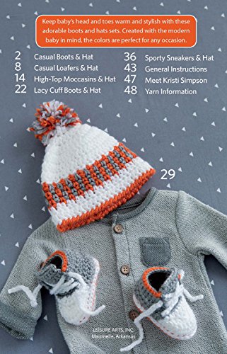 Leisure Arts Infant Boots & Hats Crochet Bk
