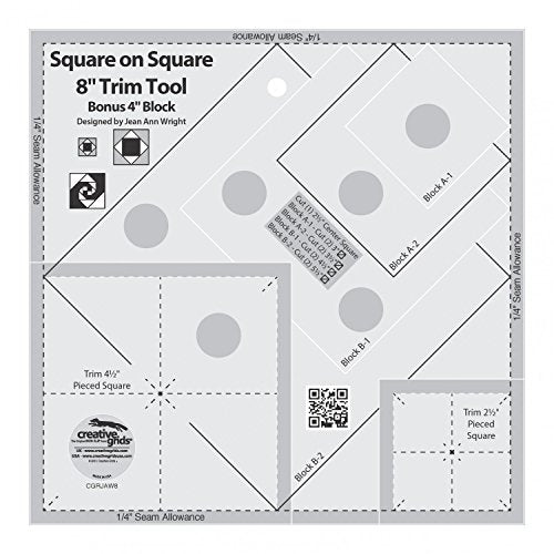 Narzedzie Creative Grids Square on Square Trim Tool “ wykonczenie 4 lub 8 cali