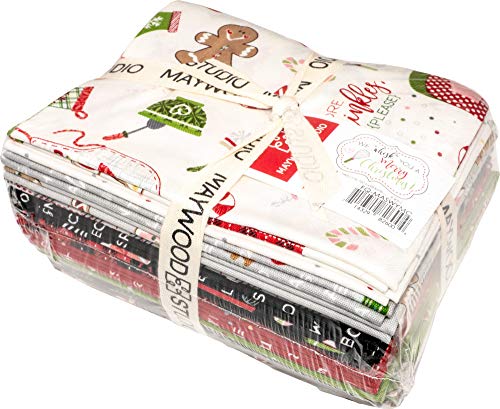 Fat Quarter We Whisk You A Merry Christmas 15 sztuk/opakowanie