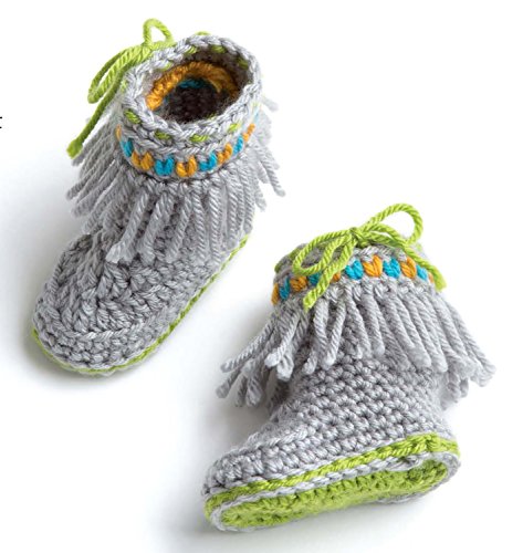 Leisure Arts Infant Boots & Hats Crochet Bk
