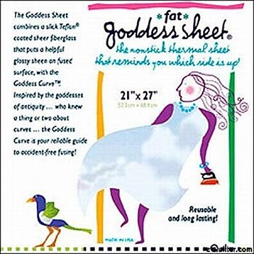 Dolaczono arkusz do prasowania Goddess o wymiarach 21 cali x 27 cali