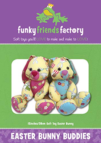 Wzorzec do szycia wielkanocnego kroliczka Funky Friends Factory