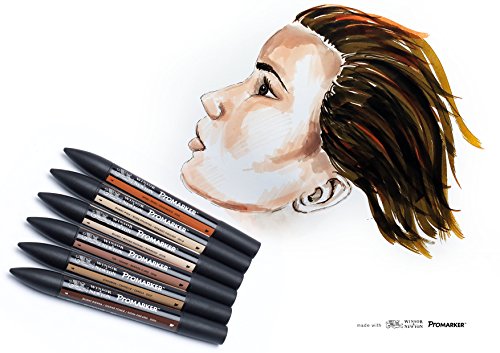 WN PROMARKER 6PC SKIN TONES 2 ZESTAWY