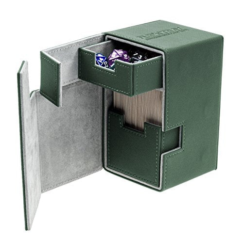 Ultimate Guard Deck Case Flip N Tray 100+ Standard Xenoskin Zielony