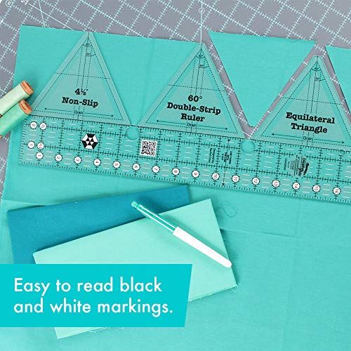 Linijka do patchworku Creative Grids 60 stopni z podwojnym paskiem