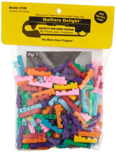 Paula Jean Creations Quilters Delight Safety Pin Covers 200 szt., wielokolorowe