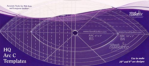 Handi Quilter, Inc. Linijka lukowa C 10 cali i 6 cali