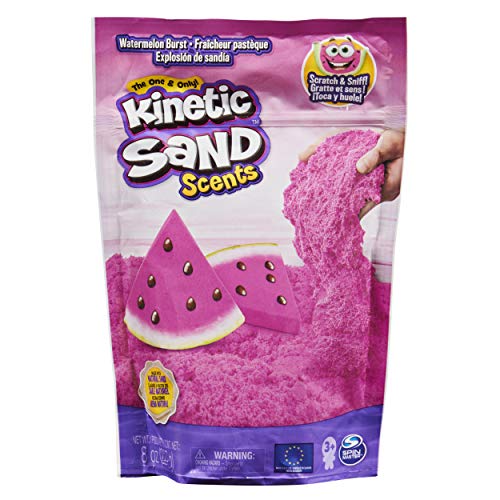 Kinetic Sand Scents, 8 uncji niebieskiego piasku kinetycznego Razzle Berry o zapachu jagod