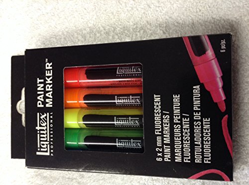 Zestaw 6 markerow LQ Paint Marker Fine - fluorescencyjnych