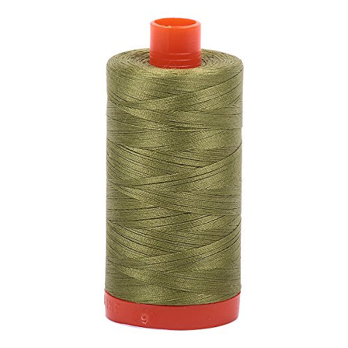 Nici bawelniane Aurifil Mako Solid 50wt 1422yds Oliwkowo-zielone