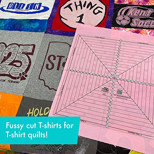 Linijka do patchworku Creative Grids USA Creative Grids 14-1/2in Square It Up lub Fussy Cut Square Quilt Ruler