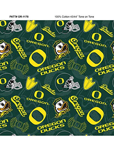 Tkanina bawelniana University of Oregon z nowym wzorem Tone ON Tone Najnowszy wzor