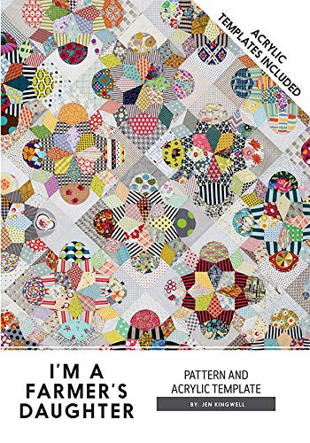 Jestem corka rolnika Jen Kingwell Designs Quilt Pattern i szablony akrylowe