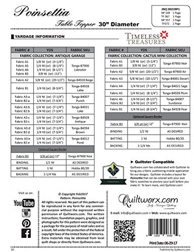 Wzor na koldre z motywem gwiazdy betlejemskiej autorstwa Quiltworx, Multi