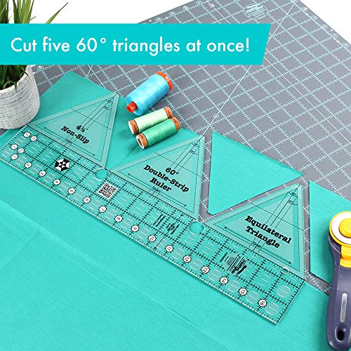 Linijka do patchworku Creative Grids 60 stopni z podwojnym paskiem