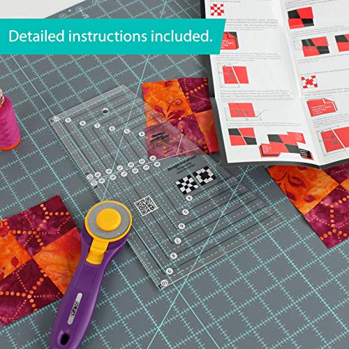 Szablon linijki do pikowania Creative Grids Straight Out of Line 6" x 10" CGRKA3
