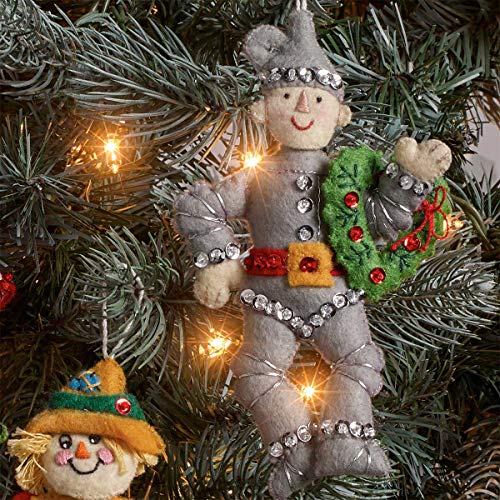 ZESTAW OZDOBNYCH OZDOBIEN Z FILCOW NA SWIATECZNE RZECZY W OGONII