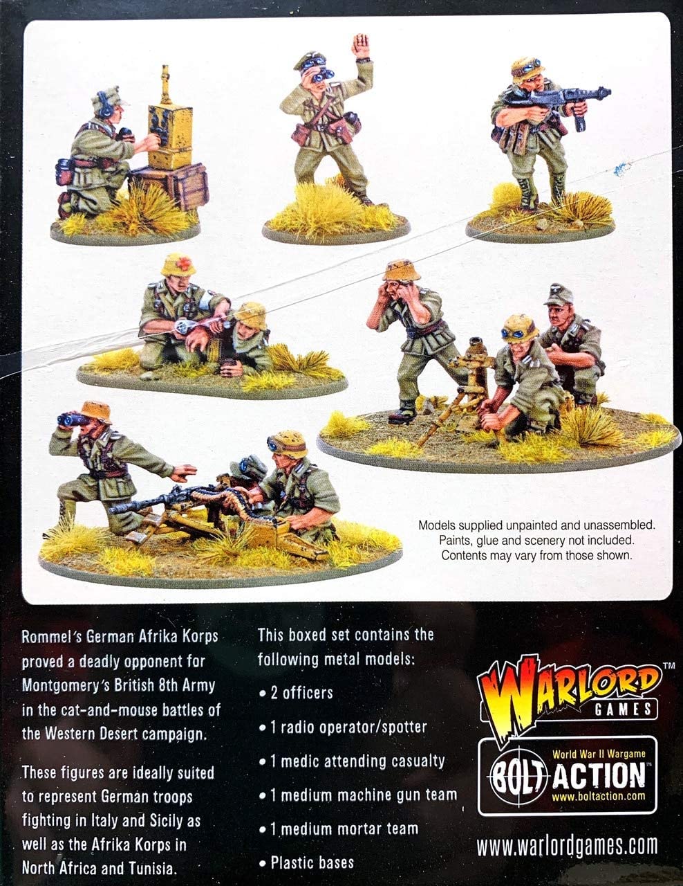 Grupa wsparcia Afrika Korps (kwatera glowna, mozdzierz i MMG)