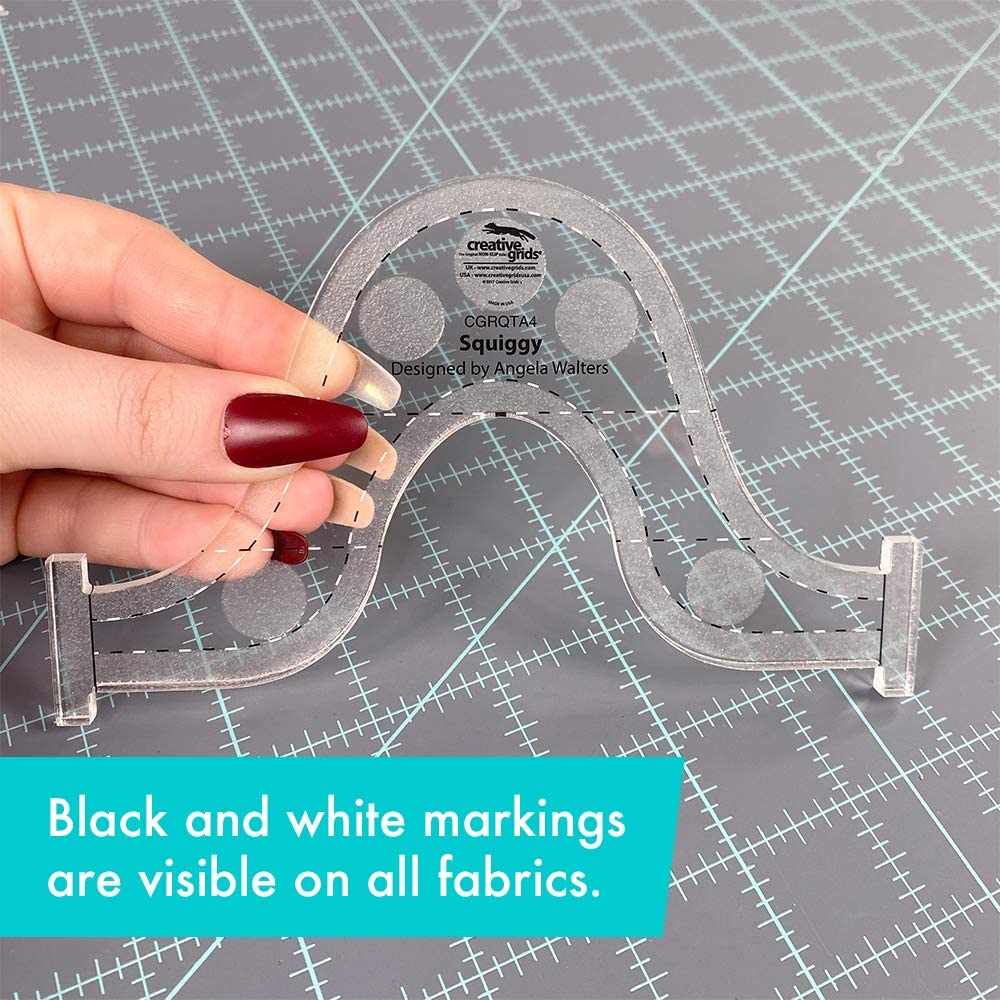 Narzedzie do pikowania maszynowego Creative Grids - Squiggy - CGRQTA4 - UZYWANE